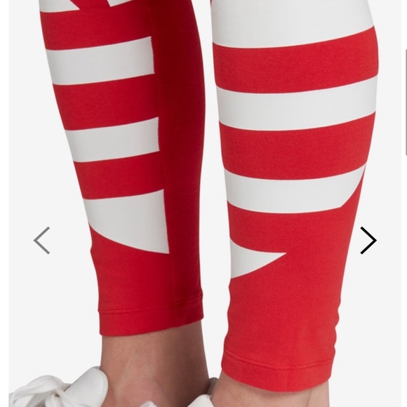 Red Adidas Leggings - Picture 7 of 10